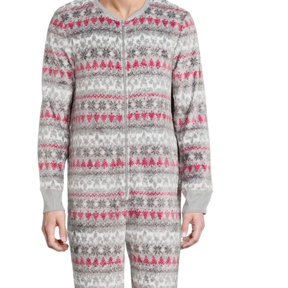 Derek Heart Fair Isle Holiday Christmas Pajamas Boy’s Sleepwear Union Suit, XL